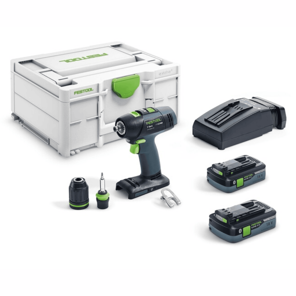 Festool Akülü Matkap-Vidalama T 18+3 HPC 4.0 I-Plus (576446)